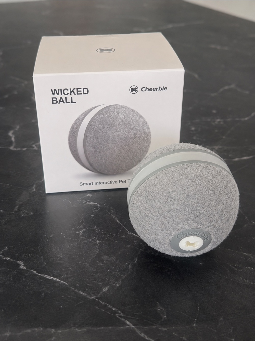 Cheerble Wicked Ball Smart Interactive Pet Toy Grey